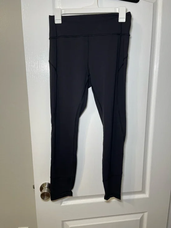 Lululemon In Movement Tight 25” Everlux Black Leggings Size 8 Ankle Length - Picture 10 of 16